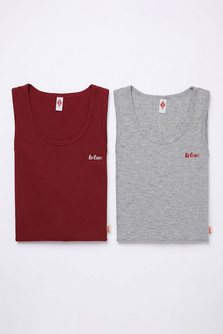 Lee Cooper Boys Solid Vest (Pack of 2) - Multicolor — image 12